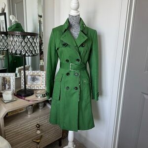 Karen Millen canvas cotton trench coat US SZ 8